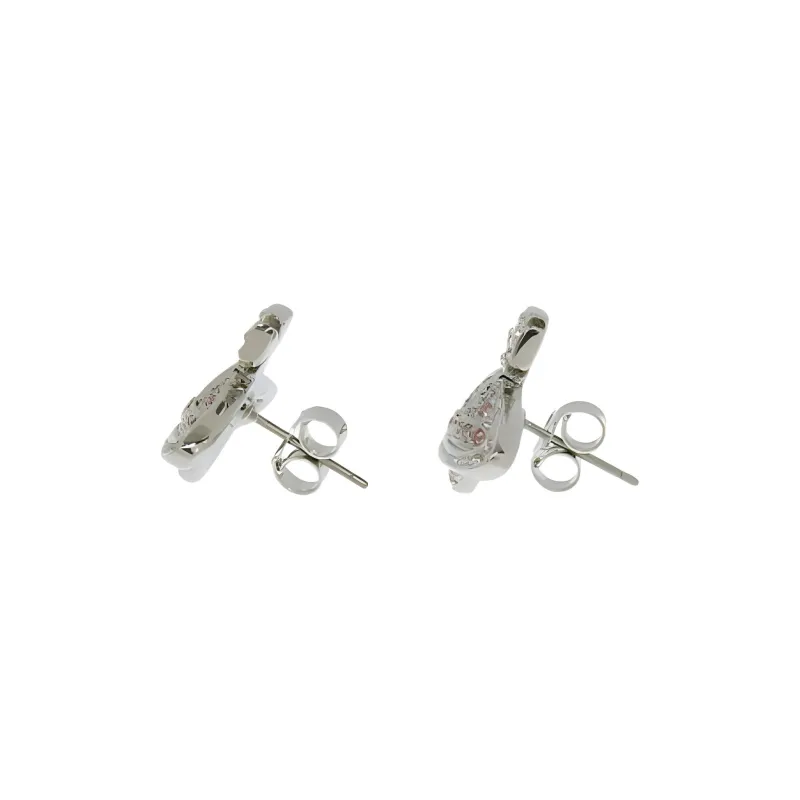 Vivienne Westwood Logo Plaque Studded Earrings-3