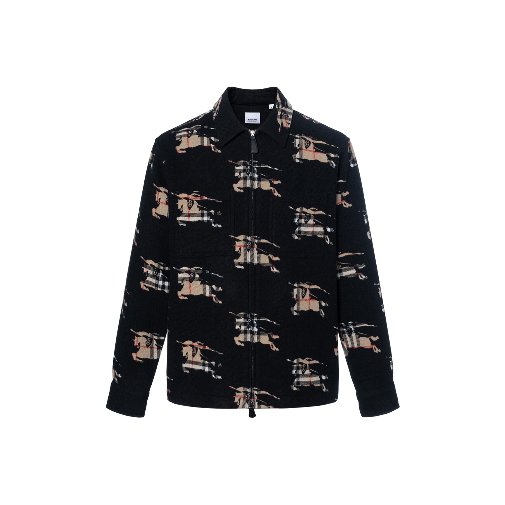 Burberry Check EKD Wool Blend Overshirt - POIZON