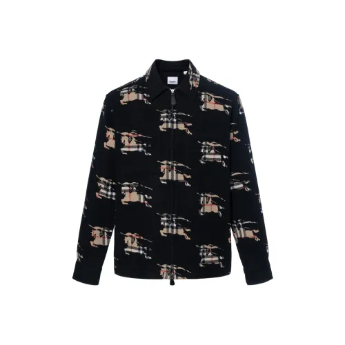 Burberry Check EKD Wool Blend Overshirt