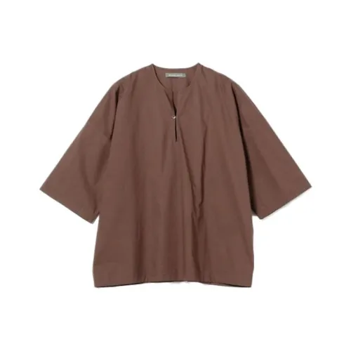 Beams Shirts Men Brown