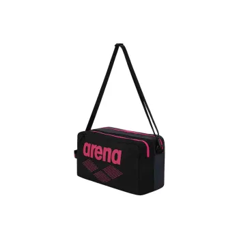 Arena Polyester Crossbody Bag, Shoulder Bag Women's Black & Pink