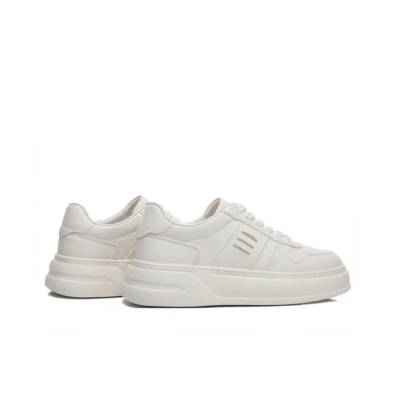 Bansley Low Top Skateboard Shoes Men's White-3