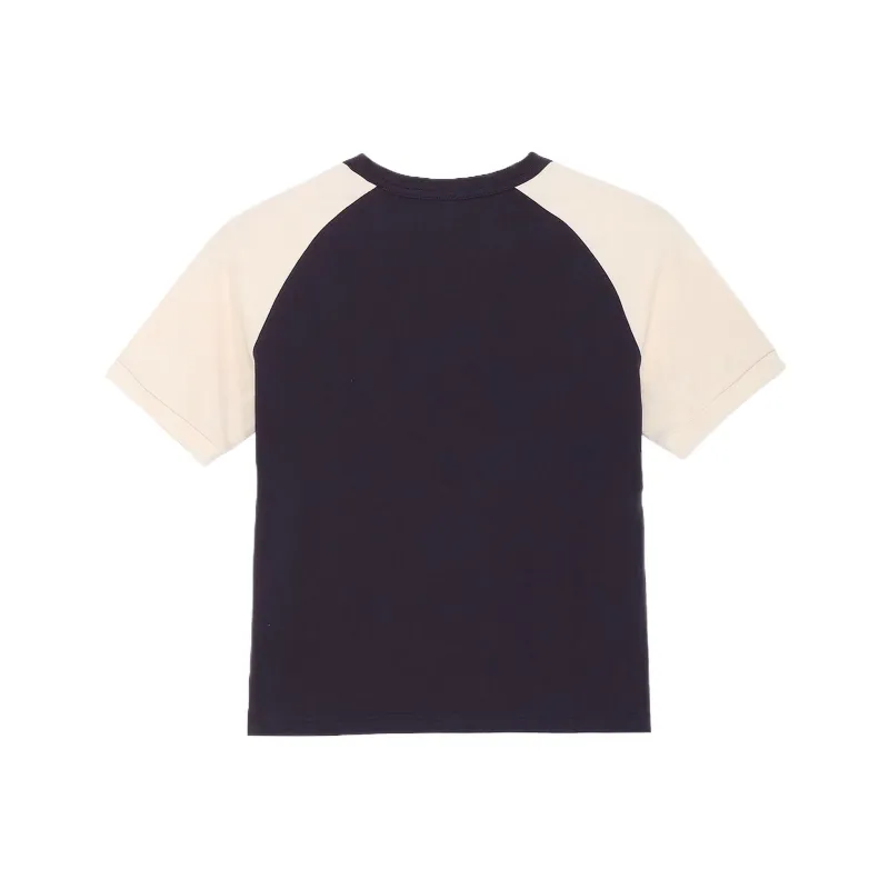PUMA ESS + Raglan Sleeve T Shirt Women's Marine Blue-1