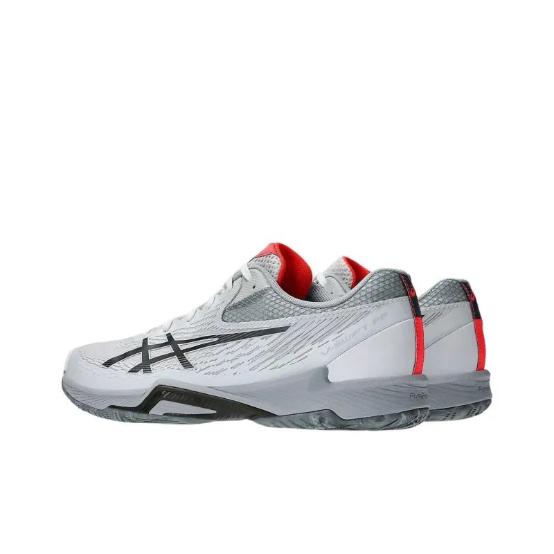 Asics V SWIFT FF 4 Cushioning Slip Resistant Support Low Top Training Shoes Men's White Gray-4