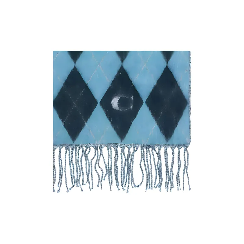 COACH Knit Scarves Women's Blue-3
