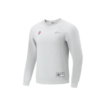 LiNing CBA Collection Professional Basketball Collection Sweatshirt Men's River Stone Gray