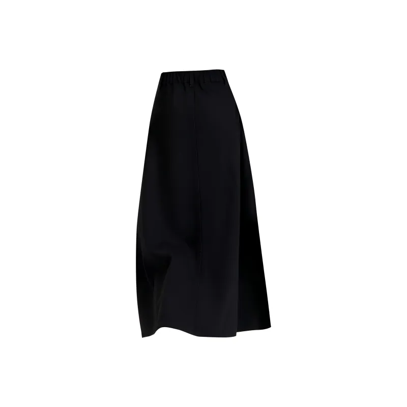 FOREVER 21 Denim Long Skirts Women's Black-1