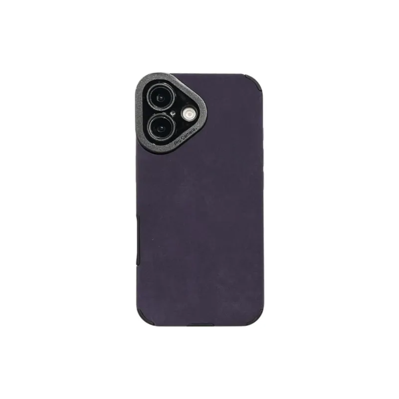 Wei Xin Leather Material Solid Color Suede Phone Cases Compatible With IPhone 16/15 Pro Max/Apple 13/14 Pro/Max-2
