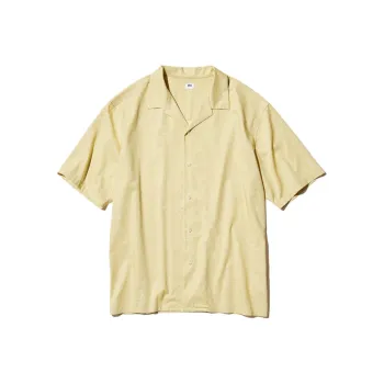 UNIQLO Shirt Unisex Apricot Yellow