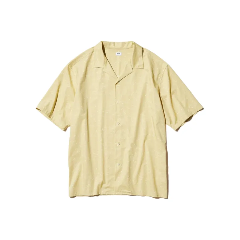 UNIQLO Shirt Unisex Apricot Yellow-0
