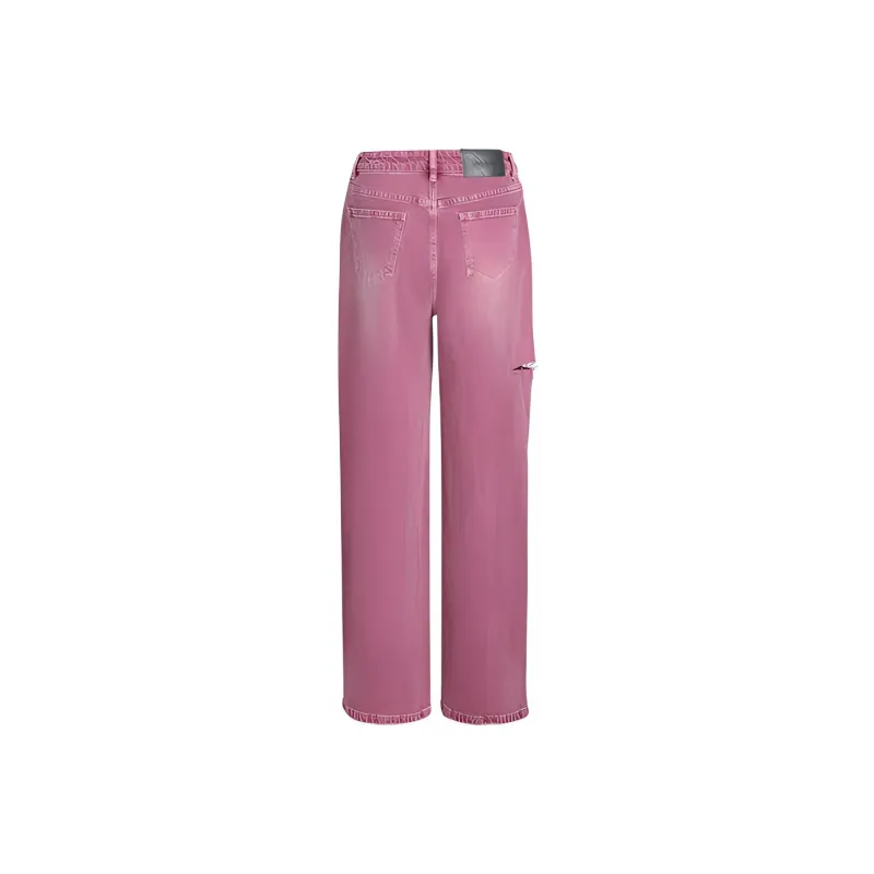 URBAN REVIVO Jeans Women's Cool Pink-1