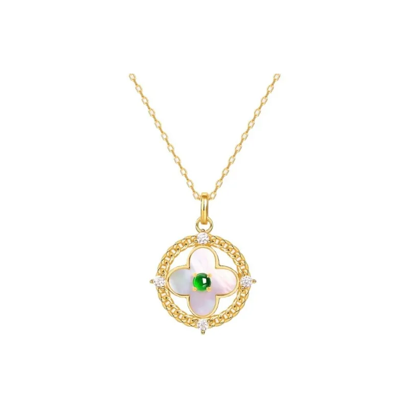 MAMADESHOUHU Ice Glutinous Jadeite Necklaces Women's-0