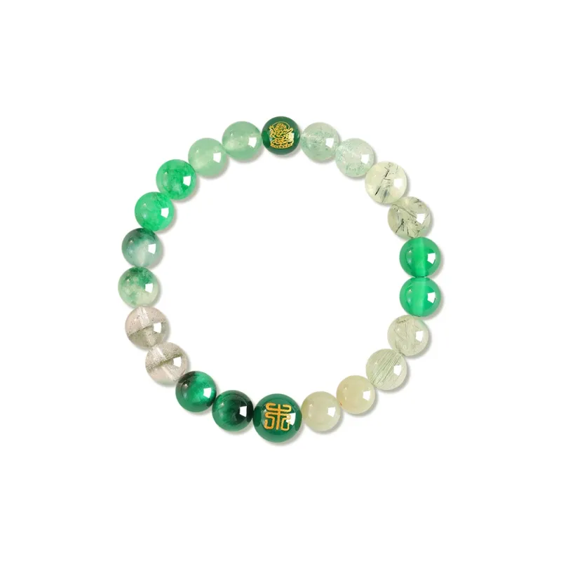 HELA DE HAI Reconstructed Cinnabar Agate Bracelets Unisex-4