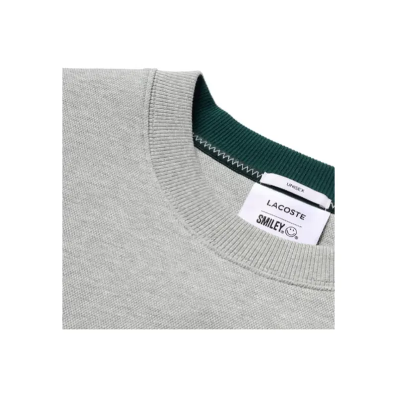 Smiley X LACOSTE Sweatshirts Men Gray 4JV-3
