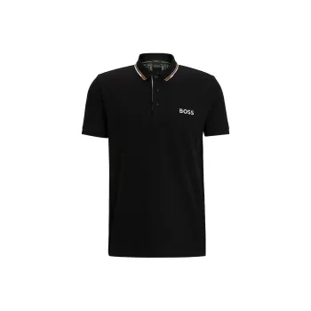 HUGO BOSS Logo Embroidered Short Sleeved Polo Shirt