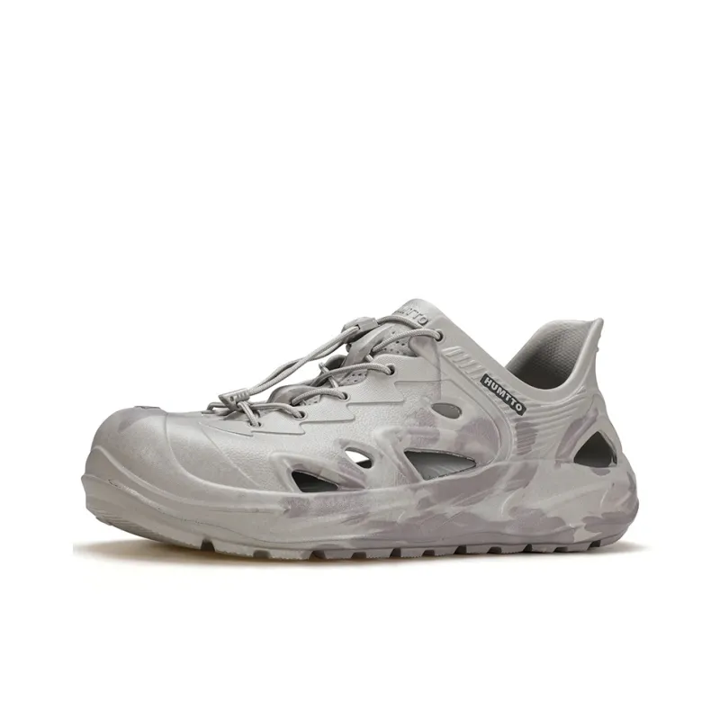 HUMTTO Slip Resistant Breathable Abrasion Resistant River Trekking Shoes Men's Gray Camouflage-1