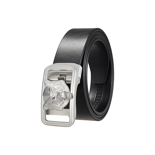 JONNY MOORE Top Grain Cow Leather Belts Men's 3.4cm