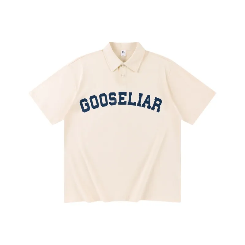 GOOSELIAR Short-Sleeved Polo Shirt Top Unisex-6