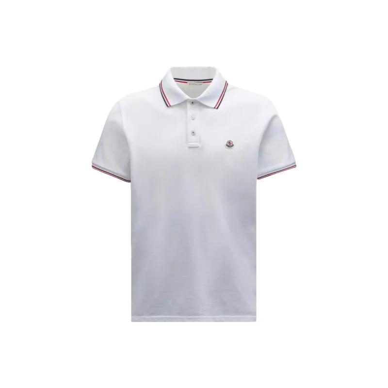 Moncler Logo Patch Short Sleeved Polo Shirt-0