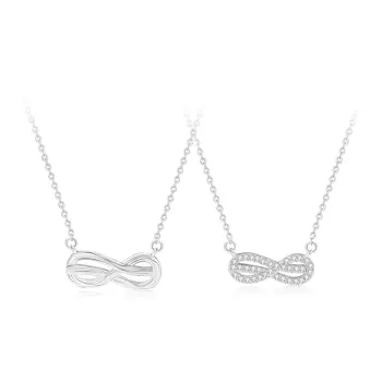 Love Link 925 Sterling Silver Necklaces Unisex