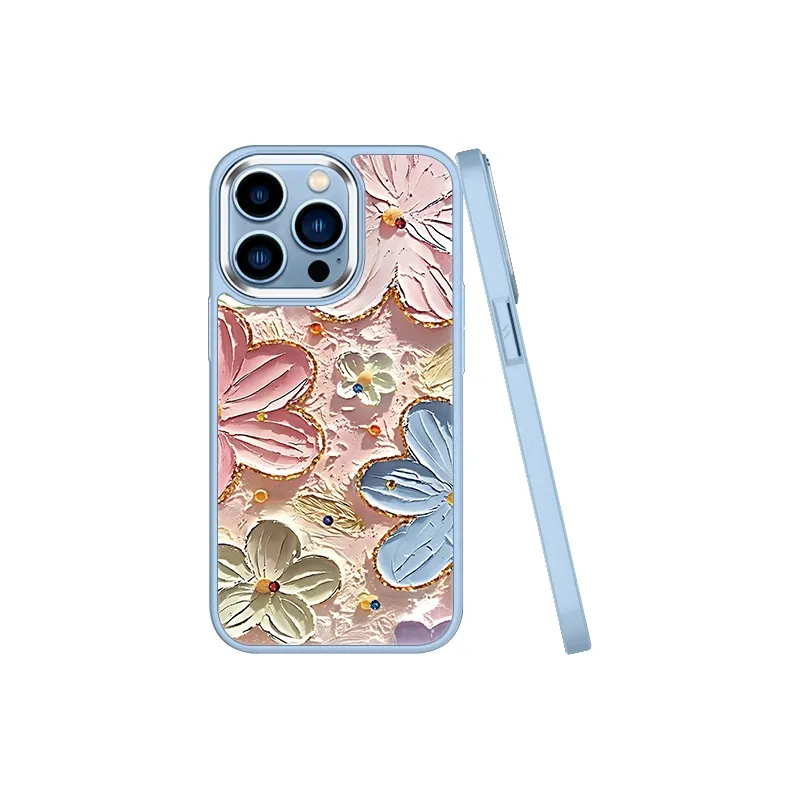 MSMF Glass Material Phone Cases Compatibility With Apple/Apple 14 Plus/16/15 Pro/13/12 Pro Max/11 Refreshing-7