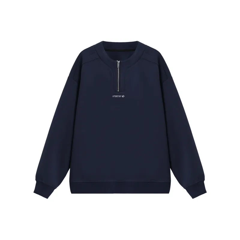 AFISHSTAY Crewneck Sweatshirt Unisex Navy Blue-0