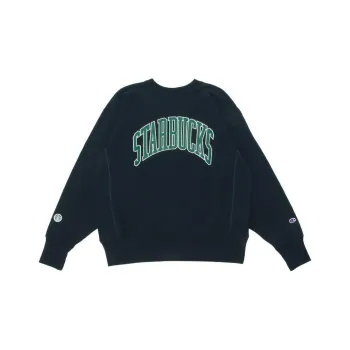 Starbucks/starbucks X Champion Beams X Starbucks Collaboration Sweatshirts Unisex Navy