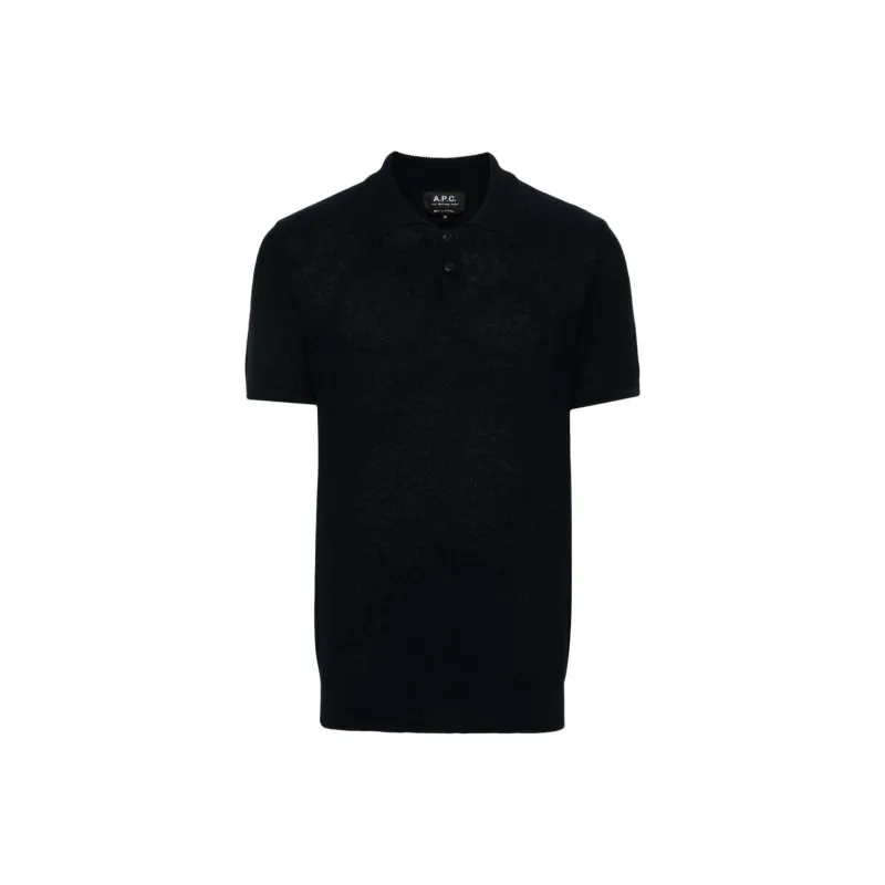 A.P.C Jay Open knit Polo Shirt-0