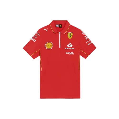 PUMA Camiseta Polo Para Hombre Del Equipo Scuderia Ferrari Pro