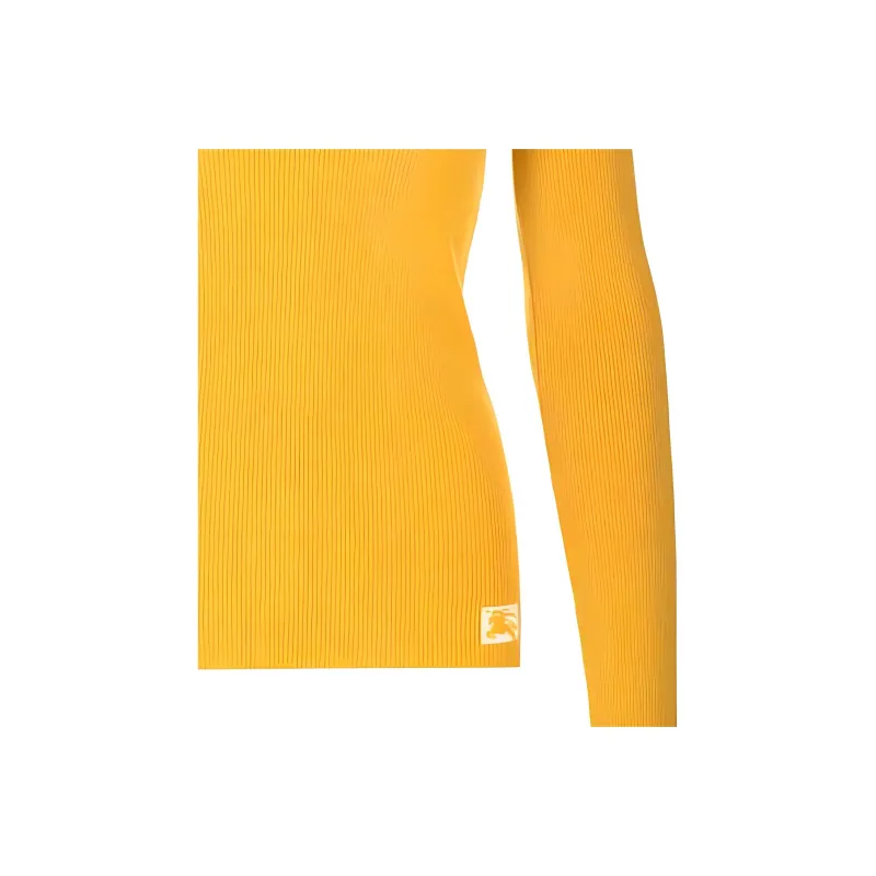 Burberry Logo Intarsia-Knit Long Sleeevd Top-6