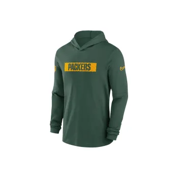 Nike Bay Packers Sideline Men's Nike Dri FIT Nfl Long Sleeve Hooded Top