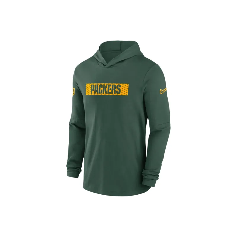 Nike Bay Packers Sideline Men's Nike Dri FIT Nfl Long Sleeve Hooded Top-0
