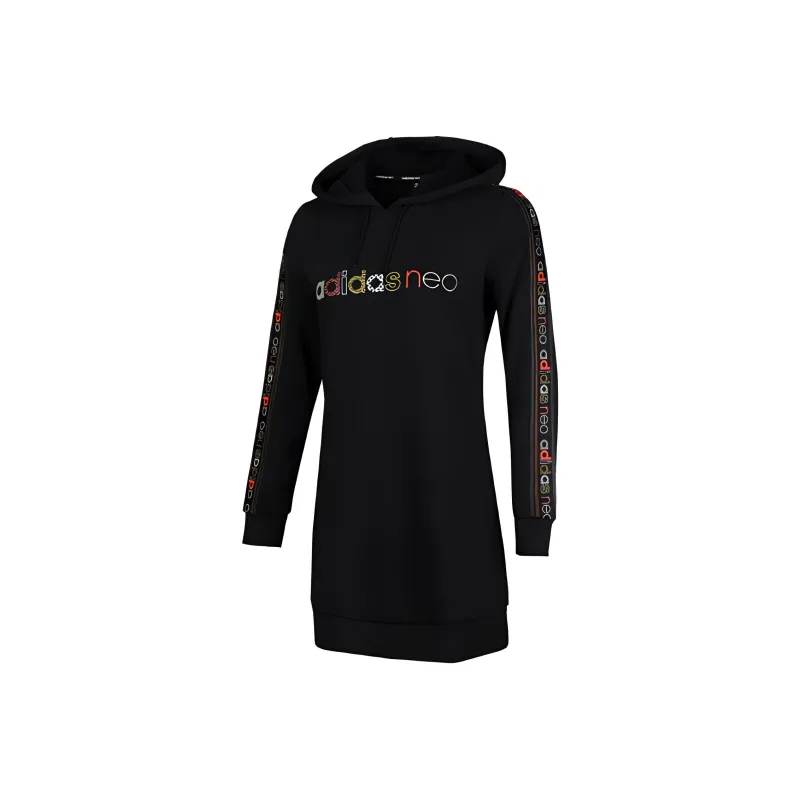 Adidas Neo Long Sleeved Dress Women's Black-2