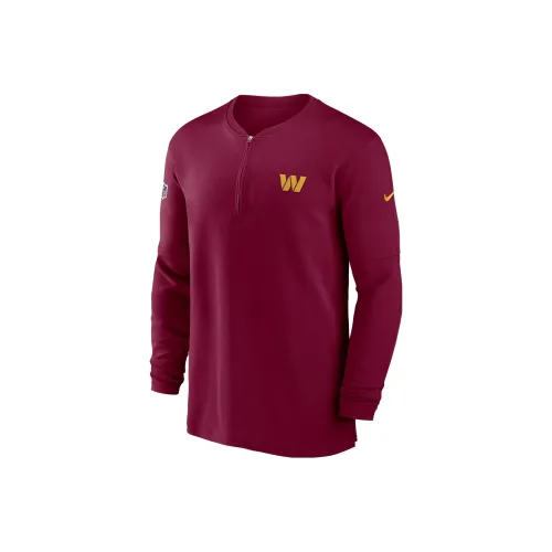 Nike x NFL Collaboration Dri-Fit Washington Commanders Sideline Sweatshirt Men's Deep Red