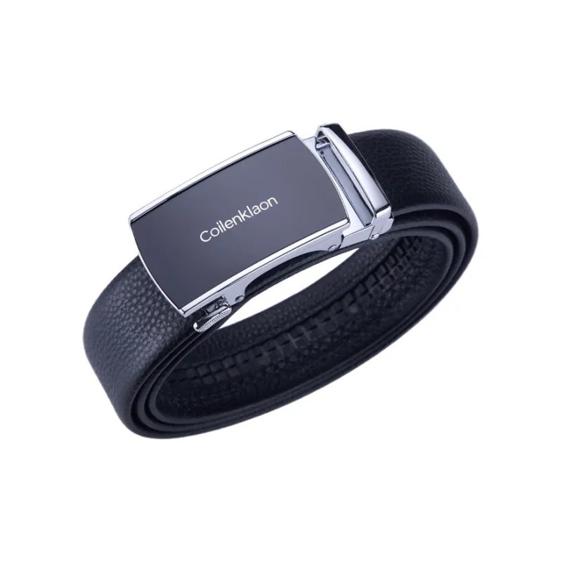Coilenklaon Top Grain Cow Leather Belts Men's 3.5cm-4