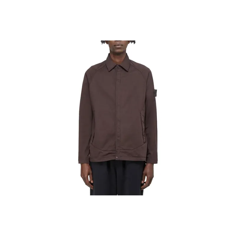 STONE ISLAND Shirts Men Brown-0