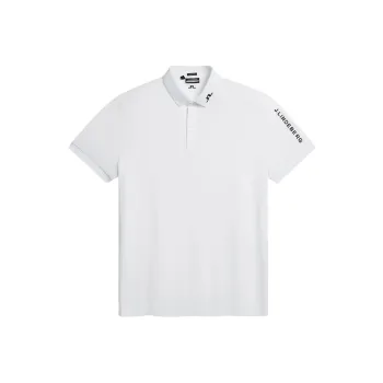 J.Lindeberg Our Tech Reg Fit Golf Polo Polo Shirt Men's White