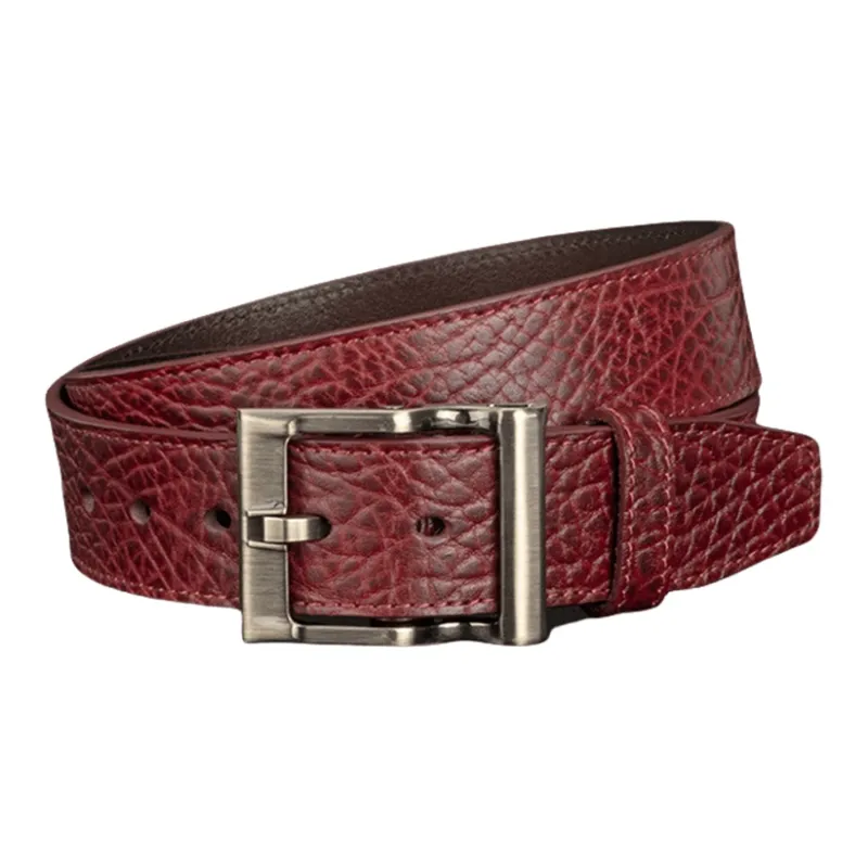 JONNY MOORE Top Grain Cow Leather Belts Men's 3.8cm-4