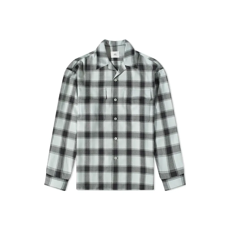 AMIPARIS Plaid Button-up Shirt-0
