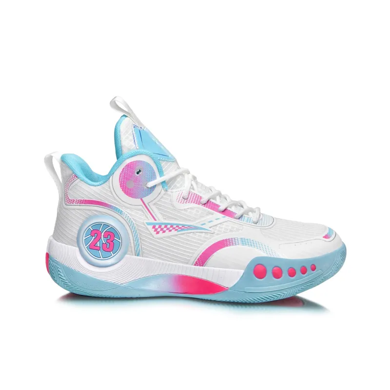 Goku Frieza Cushioning, Slip Resistant, And Abrasion Resistant Mid Top Basketball Shoes Unisex Pink Blue-1