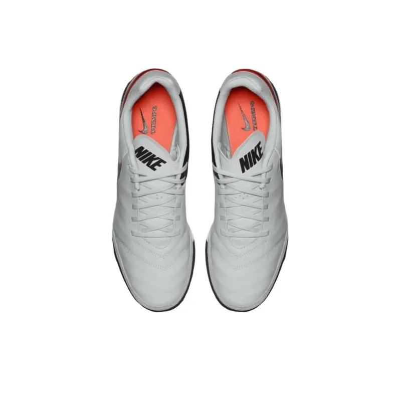 Nike Tiempo Genio 2 Artificial Ground Anti Slip Wear Resistant Soccer Shoes Men's White-4