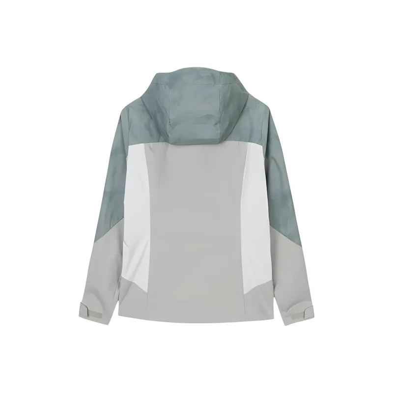 CHAOJIANTA Jackets Coats Women's All Over Print/Ash Grey/Fishbelly White-1