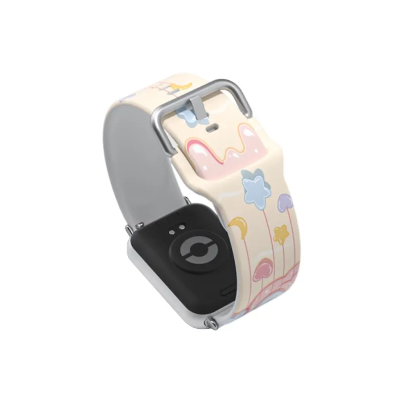 CHUANGYIDA Xiaomi Red Beige Compatibility Watch Band 135 230mm Silicone Material-4