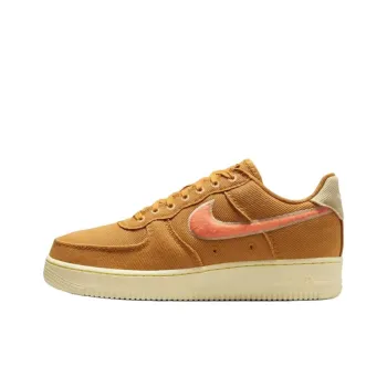 Nike Air Force 1 Anti Slip Wear Resistant Low Top Skateboard Shoes Unisex Orange