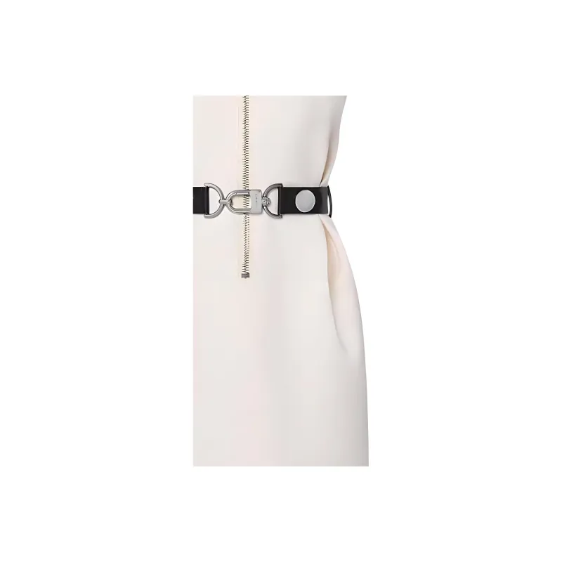 LOUIS VUITTON Wool-Silk Utility Detail Dress-4