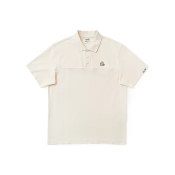 Lee Little Liu Duck Co branded Model Polo Shirts Men Ecru