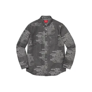 Supreme Trademark Jacquard Denim Shirt