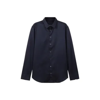 GIORGIO ARMANI Shirts Men Navy Blue