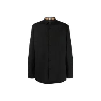 Burberry Logo embroidered Long sleeve Shirt
