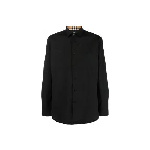 Burberry Logo embroidered Long sleeve Shirt